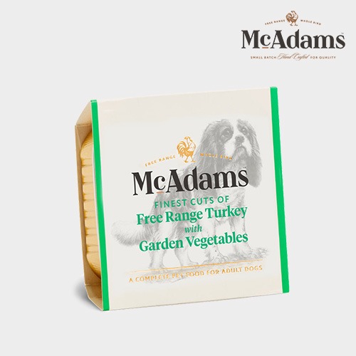 맥아담스 독 자유방목 터키&amp;가든 베지터블 150g 강아지 습식 간식 사료