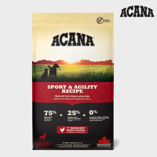 아카나 ACANA 스포츠&amp;어질리티 독 강아지 사료 대용량 11.4kg