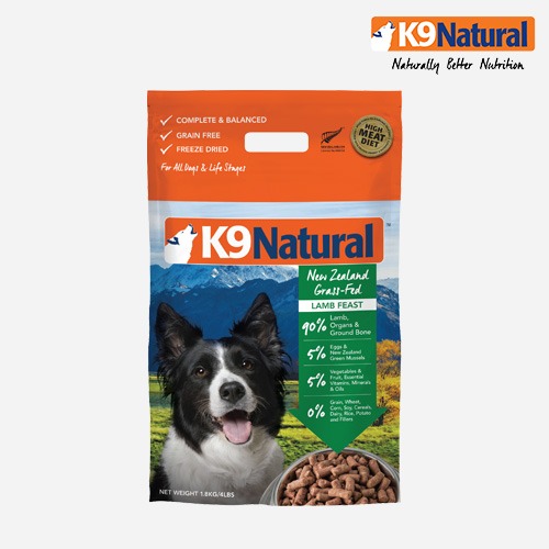K9 케이나인 동결건조 강아지 사료 양고기 램 1.8kg