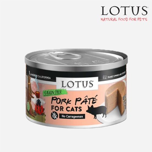 로투스 고양이 캣 캔 돼지 포크 그레인프리 파테 78g 습식 주식 사료