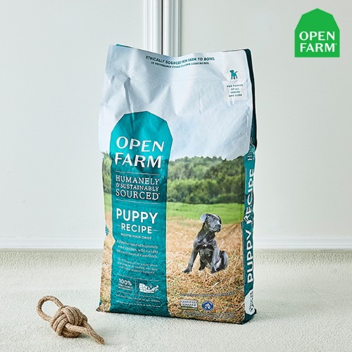 오픈팜 강아지 사료 그레인프리 독 퍼피 주니어 10.89kg 키블 건식사료