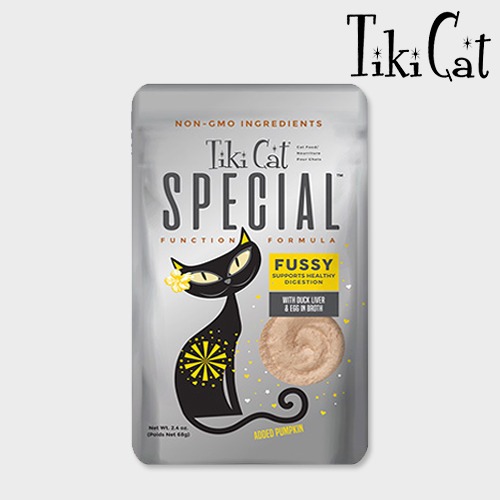 티키캣 고양이 캣 벨벳무스 스페셜 오리간&amp;계란 68g 덕 에그 습식 사료 파우치 간식