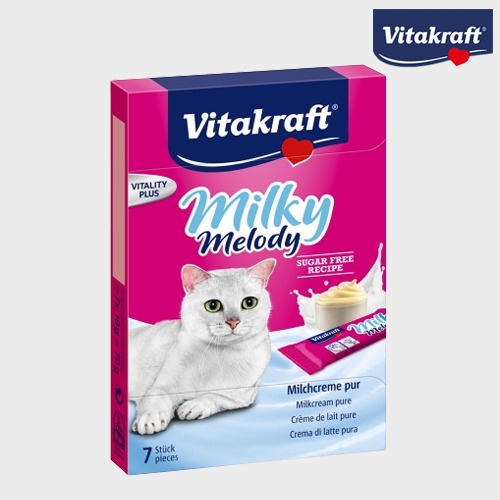 비타크래프트 밀키멜로디 퓨어 10g 7개입 영양공급 눈건강 심장기능 강화 고양이 간식 츄르
