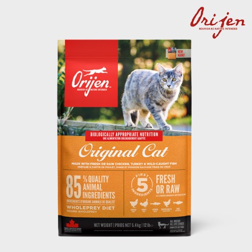 오리젠 ORIJEN 오리지널 캣 고양이 닭고기 그레인프리 사료 성묘용 5.4kg