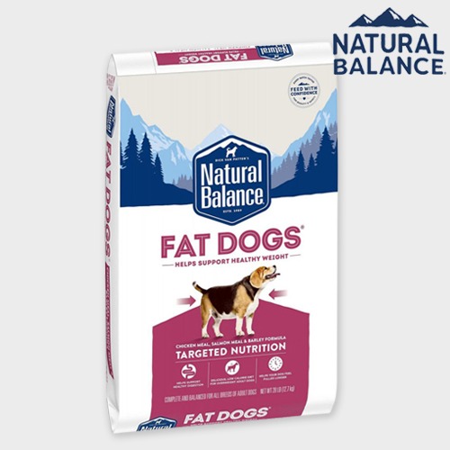 내추럴발란스 강아지 사료 타겟 뉴트리션 팻독스 닭&amp;연어&amp;보리 다이어트 큰알갱이 12.7kg 라지바이트 건식사료
