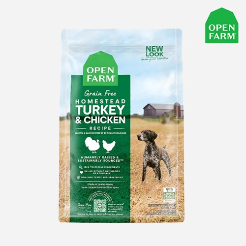 오픈팜 강아지 사료 독 칠면조&amp;닭고기 4.98kg 터키 치킨 키블 건식사료