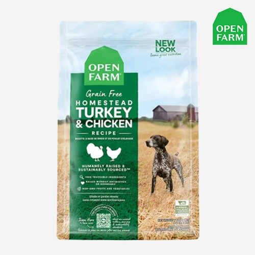 오픈팜 강아지 사료 독 칠면조&amp;닭고기 9.97kg 터키 치킨 키블 건식사료