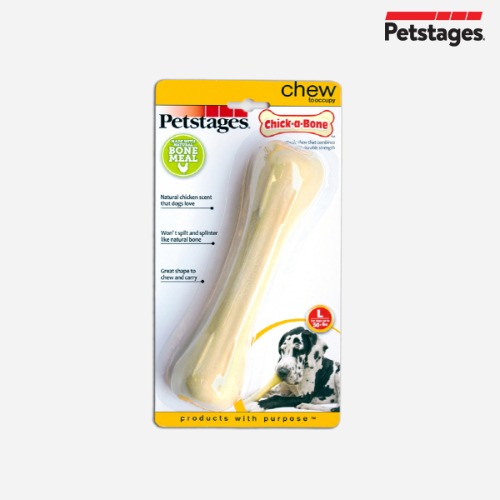 펫스테이지 Petstages 치카본 L 뼛가루 강아지 뼈다귀 이갈이 중형견 대형견 장난감