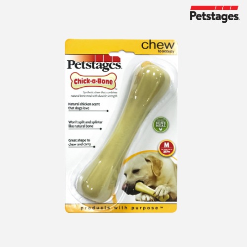 펫스테이지 Petstages 치카본 M 뼛가루 강아지 뼈다귀 이갈이 중형견 대형견 장난감