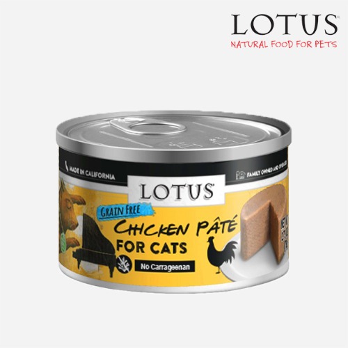 로투스 고양이 캣 캔 닭고기 치킨 그레인프리 파테 78g 습식 주식 사료