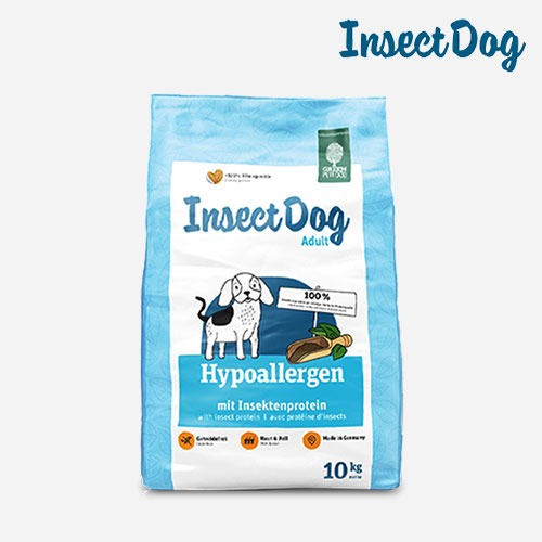 인섹트도그 강아지 사료 하이포 알러지 라지 10kg 빅바이트 대형견 밀웜 곤충 눈물 피모 관리