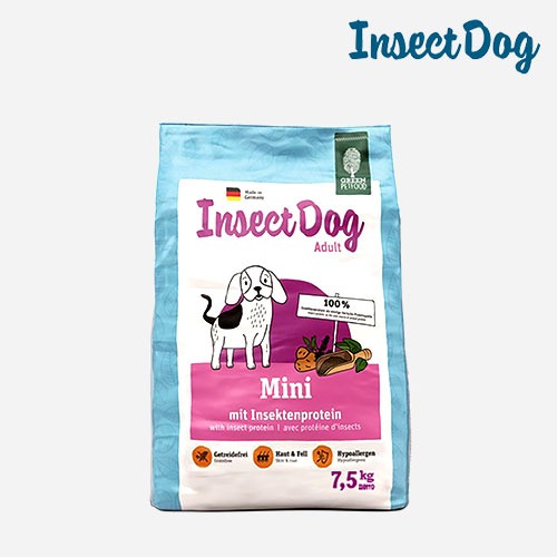 인섹트도그 강아지 사료 하이포 알러지 미니 7.5kg 스몰바이트 밀웜 곤충 눈물 피모 관리