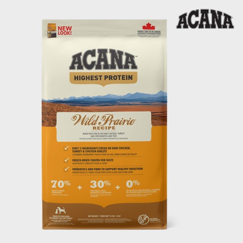 아카나 ACANA 와일드 프레이리 독 강아지 저탄수화물 사료 대용량 11.4kg
