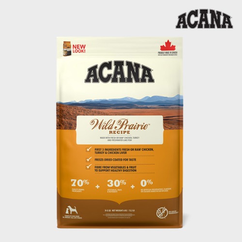 아카나 ACANA 와일드 프레이리 독 강아지 저탄수화물 사료 6kg