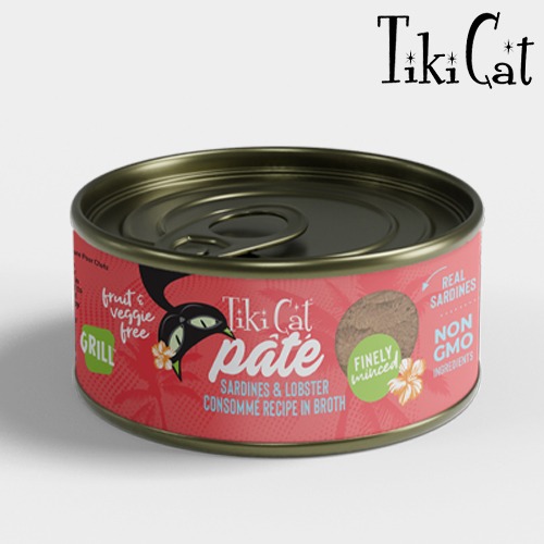 티키캣 고양이 캣 캔 그릴파테 정어리&amp;랍스터 습식사료 주식캔 간식