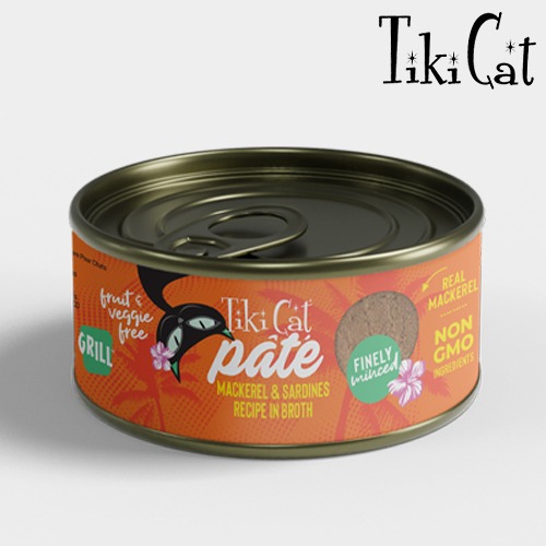 티키캣 고양이 캣 캔 그릴파테 고등어&amp;정어리 습식사료 주식캔 간식