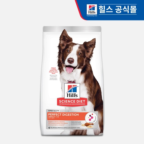 힐스 독 사이언스다이어트 강아지 사료 퍼펙트 다이제스쳔 어덜트 1+ 치킨 1.6kg