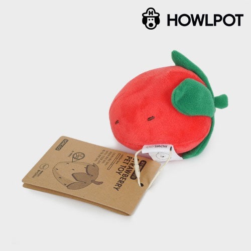 하울팟 청과시리즈 딸기 삑삑이 토이 강아지 장난감