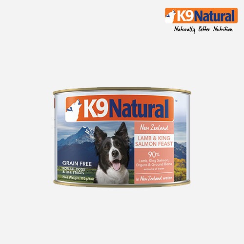 K9 케이나인 강아지 습식 사료 캔 램&amp;살몬 170g