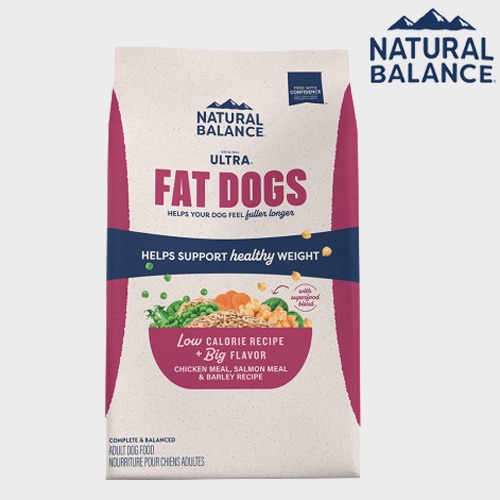 내추럴발란스 강아지 사료 타겟 뉴트리션 팻독스 닭&amp;연어&amp;보리 다이어트 큰알갱이 10.9kg 라지바이트 건식사료